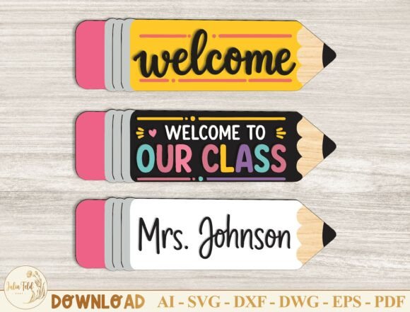 Download Personalized Teacher Pencil Sign SVG - Pencil Collection