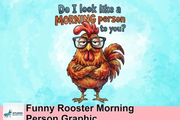 Download Funny Rooster Morning Person Graphic - Person Collection