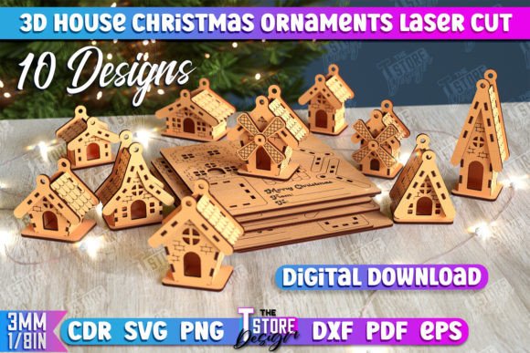 Download 3D Christmas House Bundle | DIY Model - Model Collection