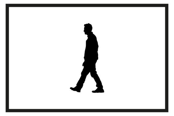Download Casual Walking Person Silhouette Vector - Person Collection