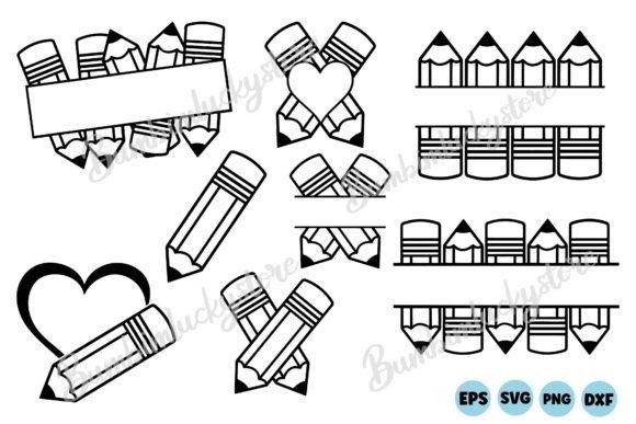 Download Pencil Outline Svg Bundle - Premium Bundle