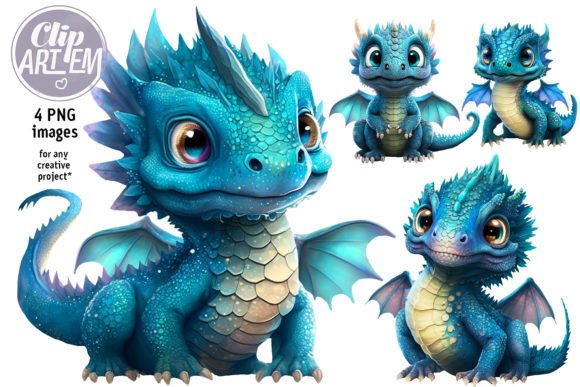 Download Young Blue Dragon Cute Png Images Art - Young Collection