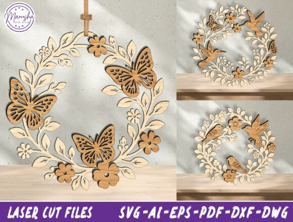 Download Personalized Floral Wreath SVG Bundle - Person Collection
